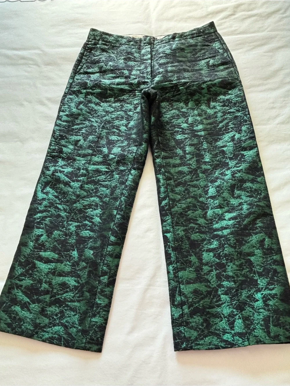 NWOT! RARE! J.Crew Evergreen Jacquard Patio Pant